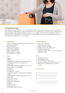 birth hospital bag ckecklist packing
