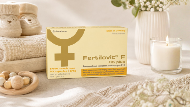 Fertilovit F35 Plus fertility vitamins for women over 35 to support egg quality, reproductive health and pregnancy preparation